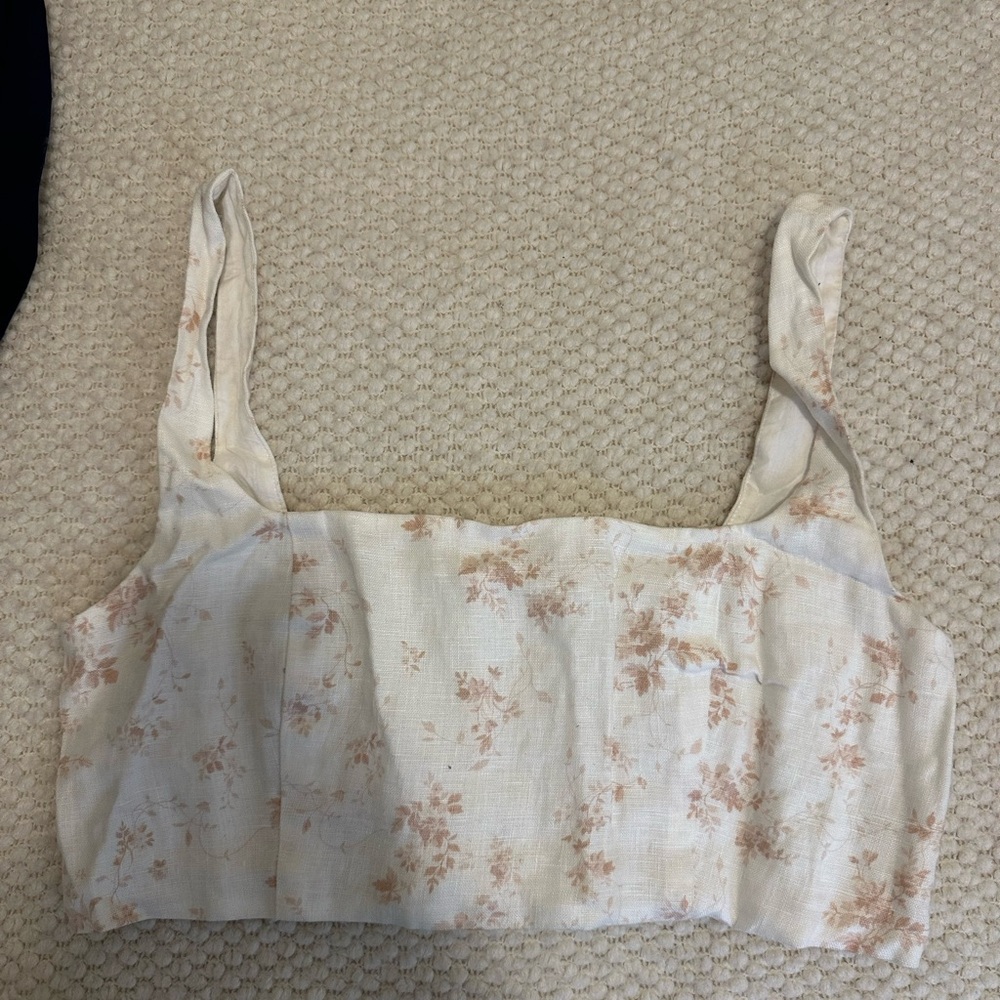Floral Cream Women's Top